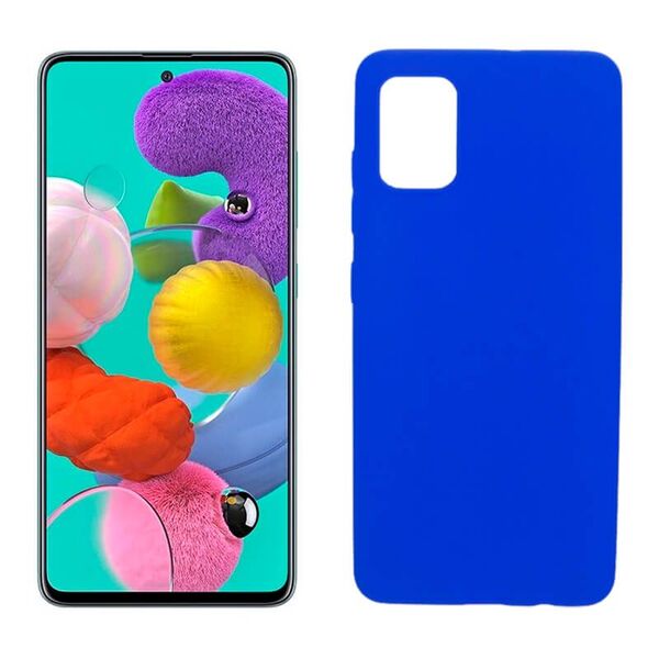 FUNDA SILICONA AZUL SAMSUNG A51