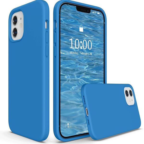 FUNDA SILICONA CASE IPHONE 12 PRO AZUL (6.1)