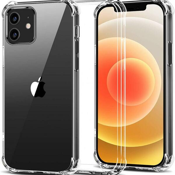 FUNDA SILICONA CASE IPHONE 12 PRO MAX TRANS (6.7) BORDES