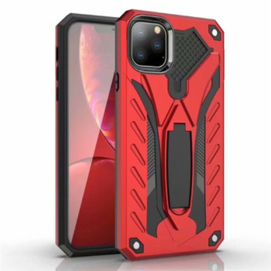 FUNDA ARMOR SOPORTE IPHONE 11 PRO MAX ROJO (6.5)