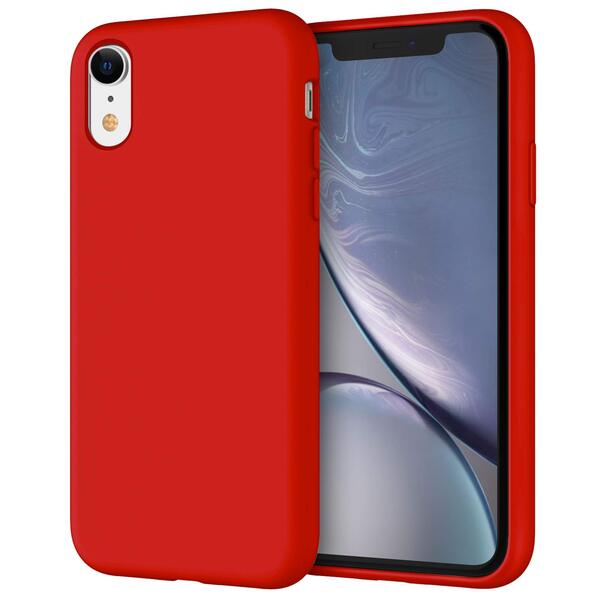 FUNDA SILICONA CASE ROJA IPHONE XR (6.1)