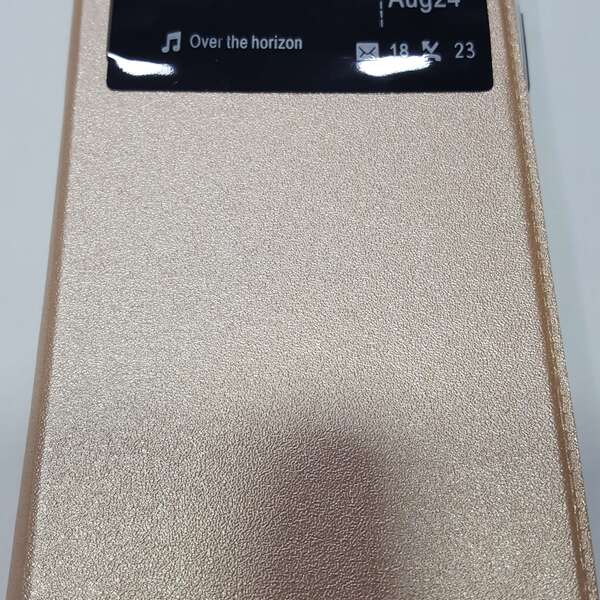 FUNDA LIBRO IPHONE XR DORADA (6.1)