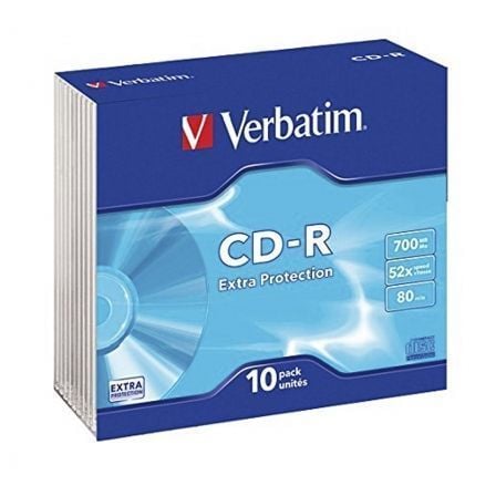 VERBATIM CD-ROM DATALIFE 52X 700MB 10 U