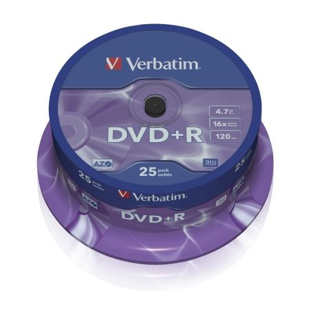 DVD+R 4.7GB 16X BOBINA 25 SCRATCH
