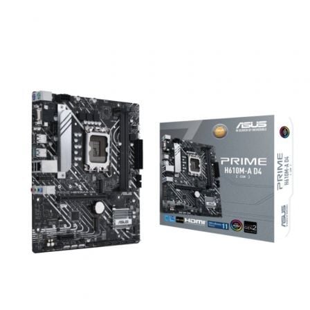 PLACA BASE ASUS PRIME H610M-A D4-CSM/ SOCKET 1700/ MICRO ATX