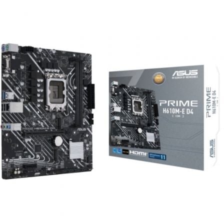 PLACA BASE ASUS PRIME H610M-E D4-CSM/ SOCKET 1700/ MICRO ATX