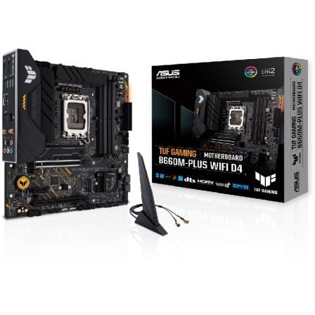 PLACA BASE ASUS TUF GAMING B660M-PLUS WIFI D4/ SOCKET 1700/ MICRO ATX