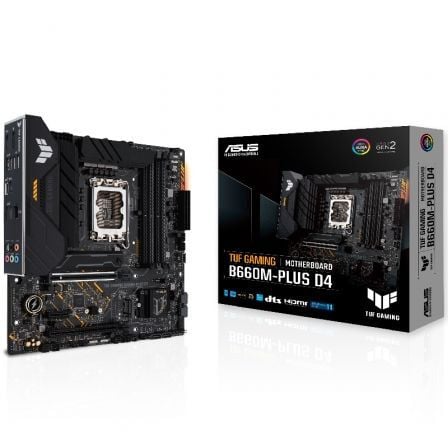 PLACA BASE ASUS TUF GAMING B660M-PLUS D4/ SOCKET 1700/ MICRO ATX