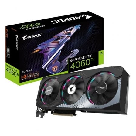 TARJETA GRáFICA GIGABYTE AORUS GEFORCE RTX 4060 TI ELITE 8G/ 8GB GDDR6