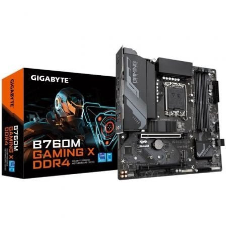 PLACA BASE GIGABYTE B760M GAMING X DDR4 SOCKET 1700/ MICRO ATX