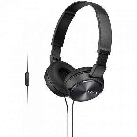 SONY AURICULAR DE DIADEMA MDR-ZX310AP NEGRO DISEÑO PLEGABLE Y LIGERO FUNCION MANOS LIBRES CASCOS ACO