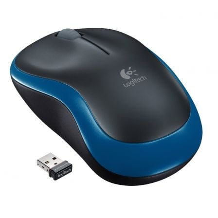 LOGITECH RATON M185 BLUE WIRELESS (10)