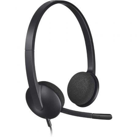 LOGITECH AURICULARES+MICRO H340 USB NEGRO