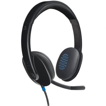 LOGITECH AURICULARES + MICRO H540 NEGRO