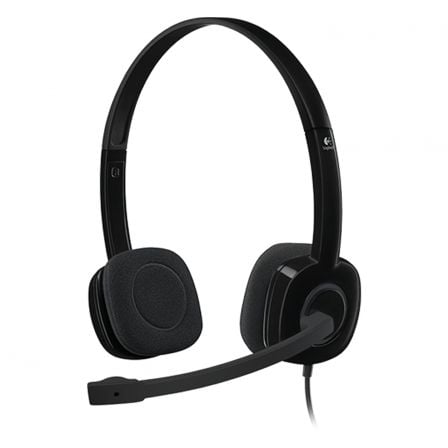 LOGITECH AURICULARES CON MICROFONO H151 NEGRO