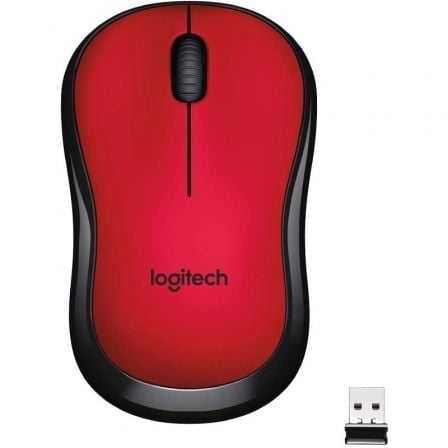 LOGITECH RATON OPTICO M220 WIRELESS SILENT ROJO 1000DPI