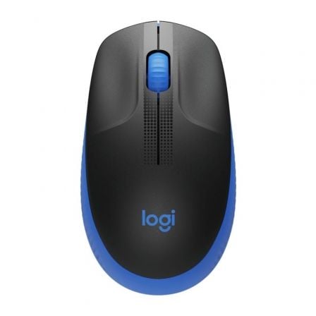 LOGITECH RATON M190 WIRELESS NEGRO AZUL 3 BOTONES/10 M/NANO RECEPTOR/1000 DPI 910-005907