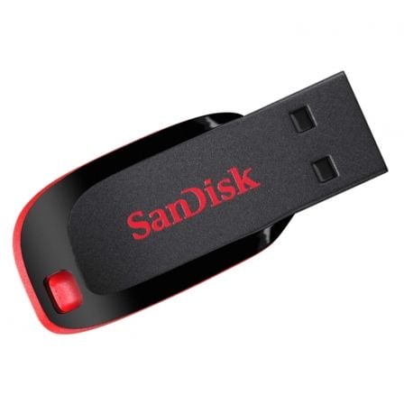SANDISK MEMORIA USB 128GB CRUZER BLADE CIFRADO DATOS 128BITS USB2.0 DISEÃ‘O NEGRO / ROJO