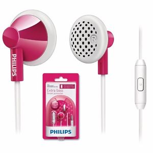 AURICULARES PHILIPS SHE2105 ROSA EXTRA BASS