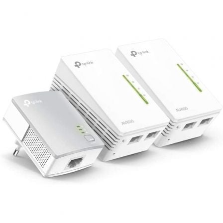 TP LINK PLC TL-WPA4220T KIT WIFI 300Mbps 2 Puertos RJ45  KIT 3 UNID.  AV500