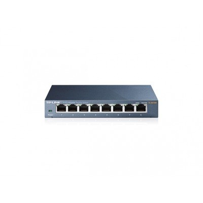 TP-LINK SWITCH TL-SG108 V3.0 8 P RJ45 10/100/1000 MDI/MDIX AUTO CARCASA METALICA SOPORTE QOS