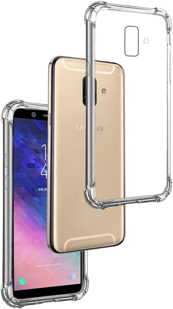 FUNDA SAMSUNG A6 2018 TRANSPARENTE BORDES