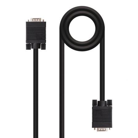 NANOCABLE CABLE VGA 5M M/M  HDB15  NEGRO