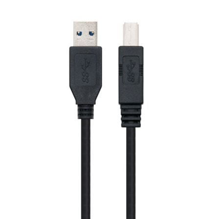 NANOCABLE CABLE USB 3.0 TIPO A/B (IMPRESORA)  2M NEGRO  10.01.0802-BK
