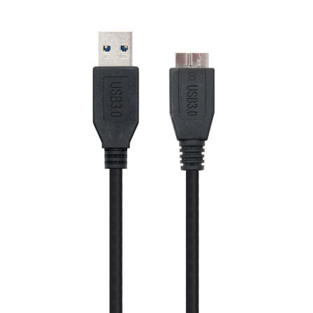 NANOCABLE CABLE USB 3.0, TIPO A/M-MICRO B/M, NEGRO, 2.0 M