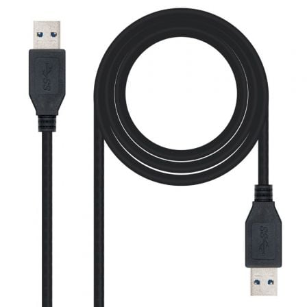 NANOCABLE CABLE USB 3.0, TIPO A/M-A/M, NEGRO, 1.0 M
