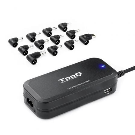 TOOQ CARGADOR PORTATIL 90W  CASA MULT. AUTOMATICO 12 CONECTORES  TQLC-90BS02AT