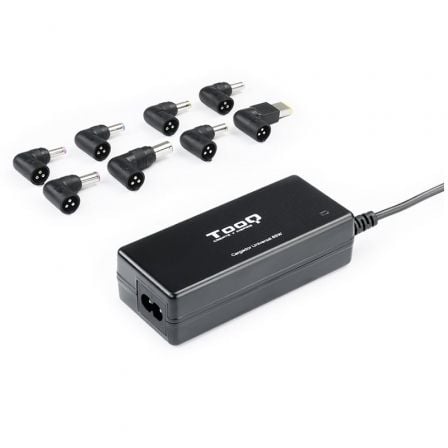 TOOQ CARGADOR UNIVERSAL PORTATIL. 65W. AUTOMATICO. 1xUSB. 8 CONECTORES