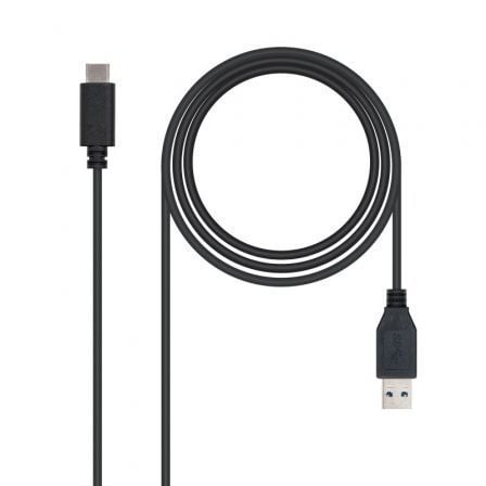 NANOCABLE CABLE USB 3.1 TIPO C/M-A/M GEN2 NEGRO 1.0M 10.01.4001