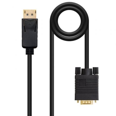 NANOCABLE CABLE DISPLAYPORT A VGA M/M 2M NEGRO 10.15.4402