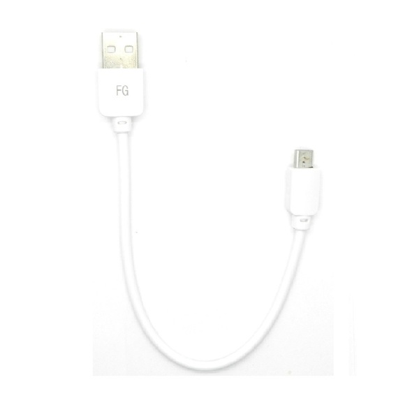CABLE USB 2.0 A MICRO USB 20 CM BLANCO