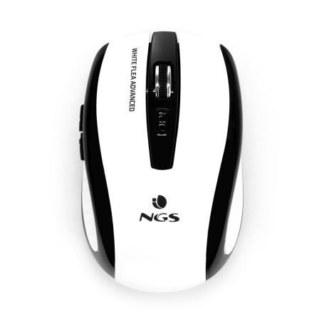 NGS RATON INALAMBRICO NGS WHITE FLEA ADVANCED  2.4GHZ  800-1600DPI 5 PULSADORES BLANCO