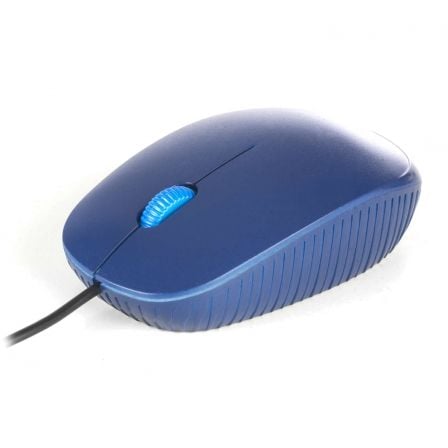 NGS RATON CON CABLE BLUE FLAME OPTICO  1000DPI SCROLL + 2 BOTONES  LINEAS ERGONOMICAS USB AZUL