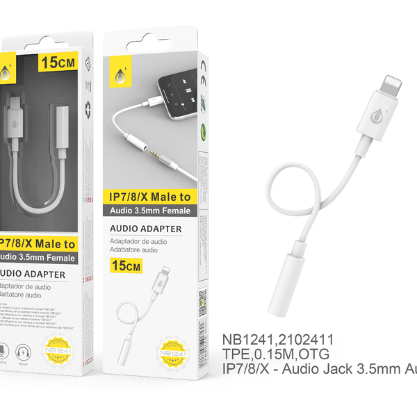 ONEPLUS ADAPTADOR JACK 3.5MM - LIGHTNING