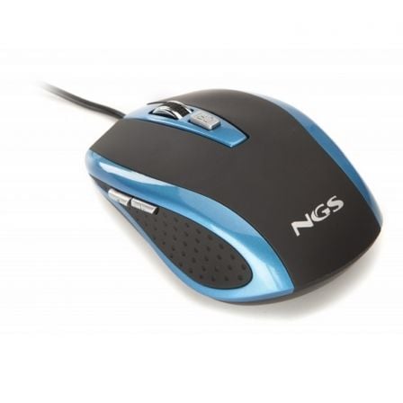 NGS RATON CON CABLE TICK BLUE 800/1600DPI 6 BOTONES USB AZUL