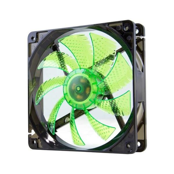 NOX VENTILADOR CAJA COOLFAN 12X12 LED 19 dba. VERDE