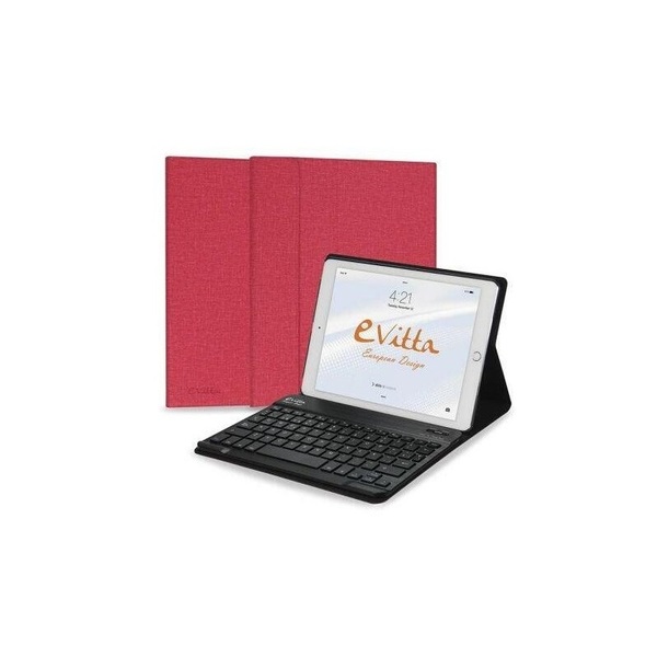 FUNDA E-VITTA CON TECLADO BLUETOOTH IPAD 2017/2018 ROJO