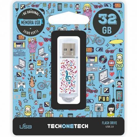 PENDRIVE TECH ONE TECH MUSIC DREAM 32GB USB 2.0