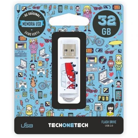 PENDRIVE TECH ONE TECH CAMPER VAN-VAN 32GB USB 2.0