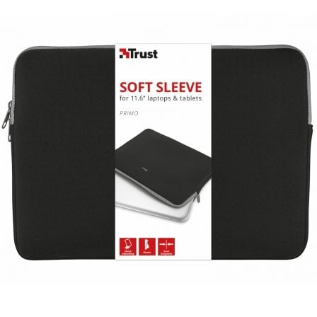 TRUST FUNDA PRIMO SLEEVE PARA TABLETS Y PORTATILES HASTA 11.6