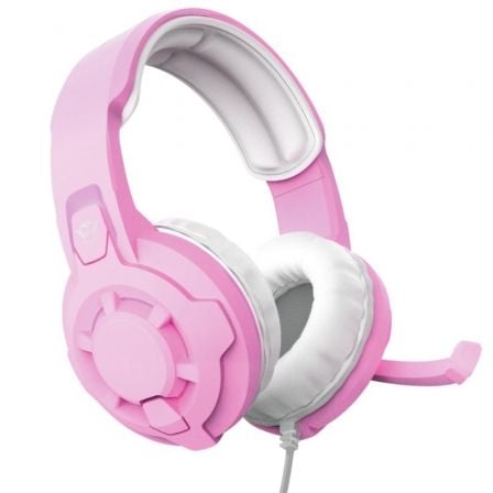 AURICULARES GAMING CON MICRÓFONO TRUST GAMING GXT 411P RADIUS/ JACK 3.5/ ROSAS