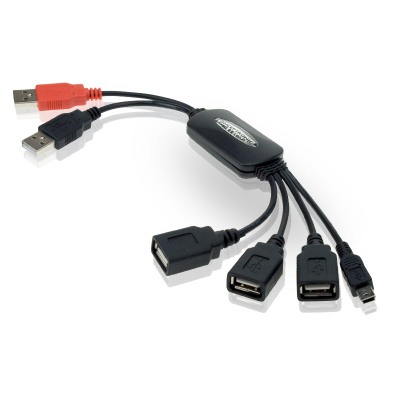 CONCEPTRONIC  HUB FLEXIBLE 3 PUERTOS USB + 1 MINI USB 1100013